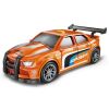 Auto závodní oranžové s efekty 16 cm