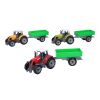 Traktor s vlečkou kovový 18 cm