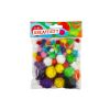 Pom pom glitter mix velikostí, 80ks