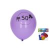 Balónek nafukovací 30 cm - sada 5ks, s číslem 50