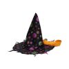Set karneval - čarodějnický klobouk 36,5x33,5 cm