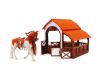 Royal Breeds - Kůň se stájí set 9 cm