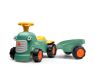 Falk traktor baby Maurice zelený vintage s přívěsem