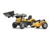 FALK Traktor šlapací SUPER LOADER 2054AM s nakladačem a přívěsem - žlutý