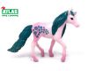 A - Figurka Jednorožec růžový s glitry 10,5 cm