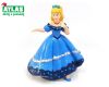 C - Figurka Princezna v modrých šatech 9 cm