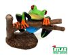 A - Figurka žába Listovnice červenooká 8 cm