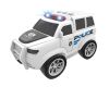Auto policejní na setrvačník s efekty bílé 22,5 cm