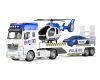 Auto policie tahač 55 cm a helikoptéra s efekty set