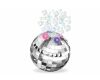 Bublinkovač disco koule se světelnými efekty 50 ml 13 cm