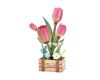 Stavebnice 3D dřevěná - Tulipán 21 cm