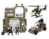 Vojenský set s autem 24 cm a vrtulníkem 26 cm