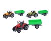 Traktor s vlečkou kovový 18 cm