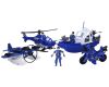 Policejní set s figurkami člun 33 cm