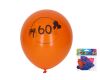 Balónek nafukovací 30 cm - sada 5ks, s číslem 60