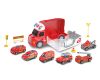 Auto hasičské s efekty a 6 malými auty 34 cm