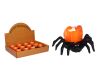Dekorace Halloween pavouk 9x6x5,5 cm svítící