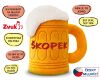 Škopek hrající plyšový 20cm
