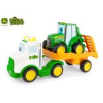 JD Kids John Deere - Traktor Johnny s tahačem 37 cm