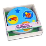 Bontempi Dřevěná tamburína 18 x 18 x 4,5 cm assort