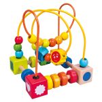 Labyrint s korálky dřevěný 16cm