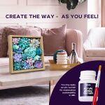 OKTO Tenderness Výtvarná modelovací sada sukulenty v dřevěném rámu 21x21 cm