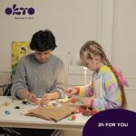 OKTO Tenderness Výtvarná modelovací sada sukulenty v dřevěném rámu 21x21 cm