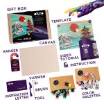 OKTO Výtvarný set malování hmotou #Japan 30x40 cm