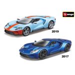 Bburago 1:32 Ford GT - 2019 - Light Blue/Orange
