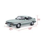 Bburago 1:24 Plus Ford Capri 1982 Light Green