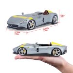 Bburago Ferrari Monza SP1 Silver Blue 1:24