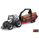 Bburago 10cm Farm tractor Gift Set - Valtra N174 with 3 trailers