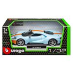 Bburago 1:32 Ford GT - 2019 - Light Blue/Orange