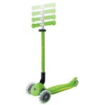 Globber Koloběžka dětská trojkolečková Plus - Primo Foldable Plus Lights V2 Apple Green svítící kolečka