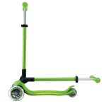 Globber Koloběžka dětská trojkolečková Plus - Primo Foldable Plus Lights V2 Apple Green svítící kolečka