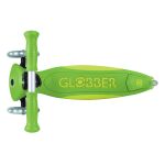Globber Koloběžka dětská trojkolečková Plus - Primo Foldable Plus Lights V2 Apple Green svítící kolečka