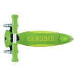 Globber Koloběžka dětská trojkolečková Plus - Primo Foldable Plus Lights V2 Apple Green svítící kolečka