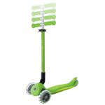 Globber Koloběžka dětská trojkolečková Plus - Primo Foldable Plus Lights V2 Apple Green svítící kolečka