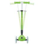 Globber Koloběžka dětská trojkolečková Plus - Primo Foldable Plus Lights V2 Apple Green svítící kolečka
