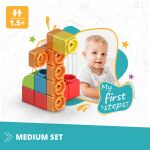 ENGINO Stavebnice BABY QBOIDZ - MY FIRST STEPS set střední