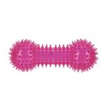 Hračka pro mazlíčky Kost pískací pro psy růžová 15 cm