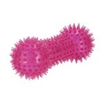 Hračka pro mazlíčky Kost pískací pro psy růžová 15 cm