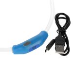 Obojek pro mazlíčky svítící LED USB 70 cm