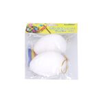 Vajíčka plastové na vybarvení 5x8cm, 2 ks + fixy