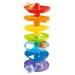 Spirála s míčky duhová 37 cm
