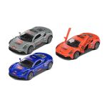 Auto kovové závodní na zpětné natažení 12 cm