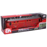 Vlak na setrvačník s efekty a projekcí červený 33 cm