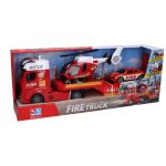 Auto hasiči tahač a helikoptéra s efekty set 55 cm