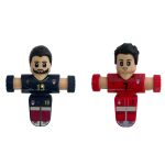 Fotbalista figurka vystřelovací set s páskami 7 cm set 5 ks
