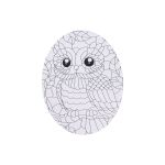 Kreativní set ovál 35x45 cm - vymalování + 2x štětec + barvy